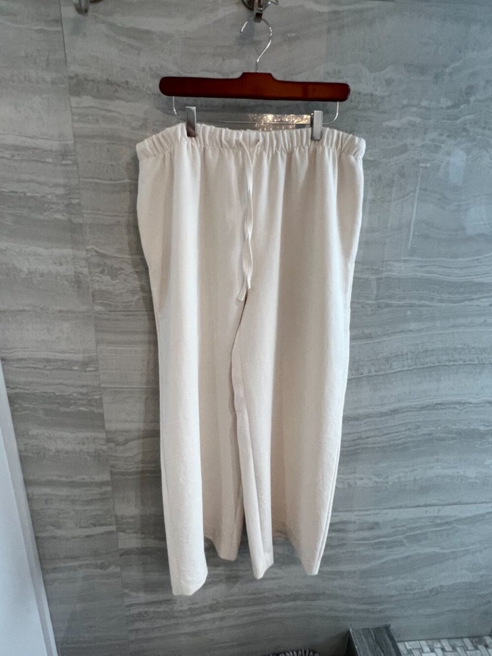 Aritzia Wilfred Lodge Pant XL Short Light Birch Crepette - Picture 5 of 11